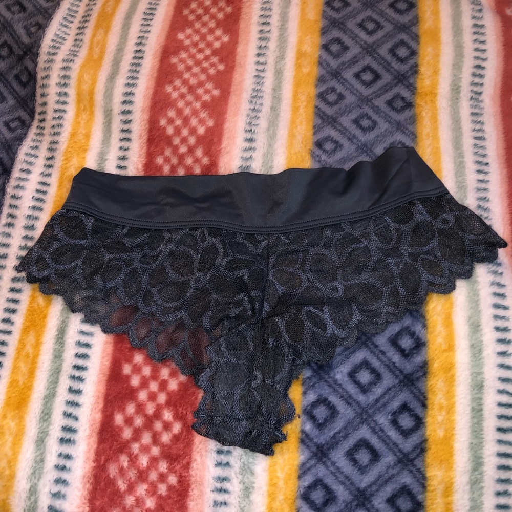 pink blue lace pantie
